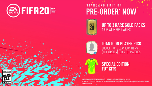 FIFA 20 Standard Edition (Xbox, PlayStation 4 and Switch) Pre-Order | $51 | Amazon
